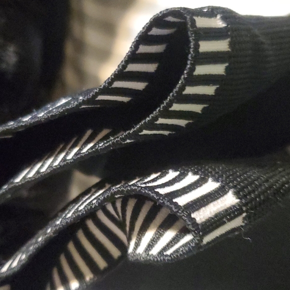 Black mesh fabric heeled booties purchased in Spain. 39 (size 9) - Picture 6 of 7